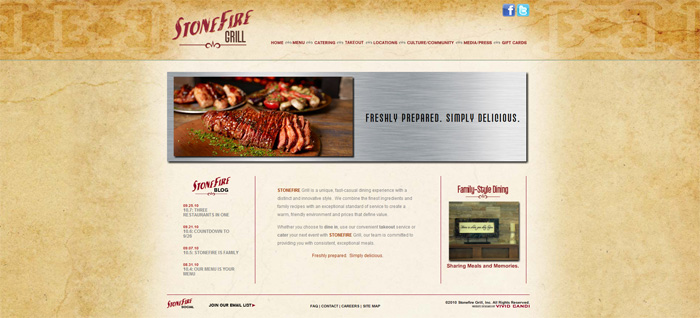 stonefire grill website