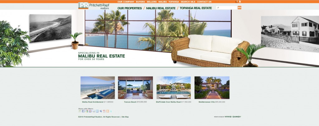 pritchett-rapf real estate homepage