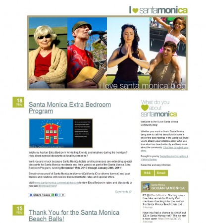 santa monica blog website