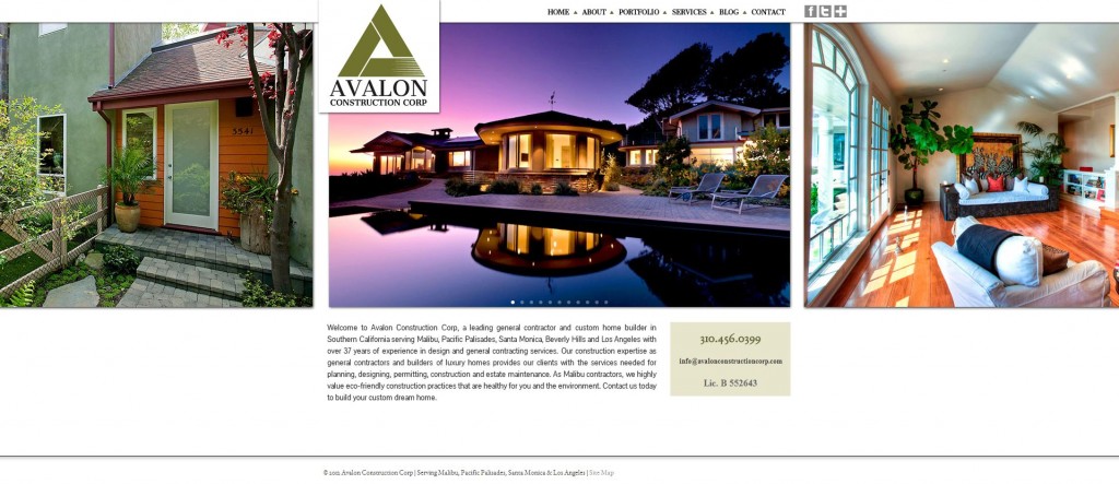 avalon construction corporation website