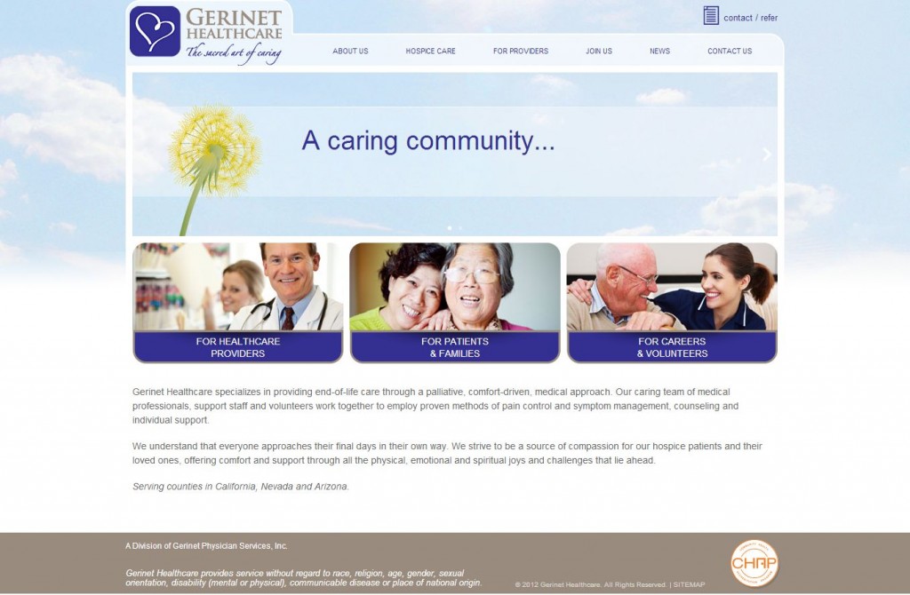 gerinet healthcare website