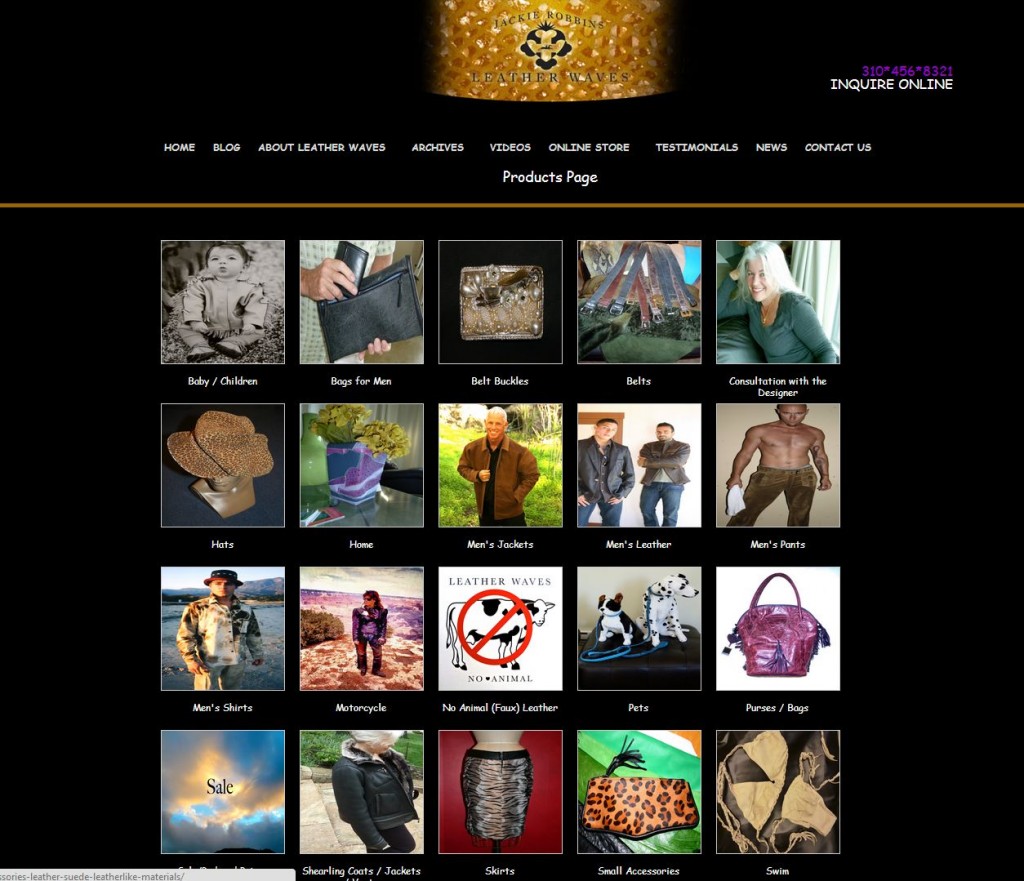 leather website