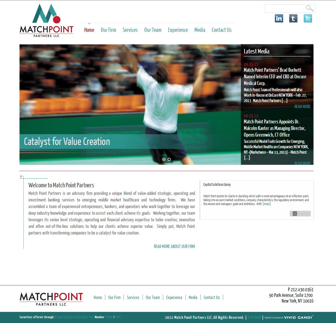 match point partners website