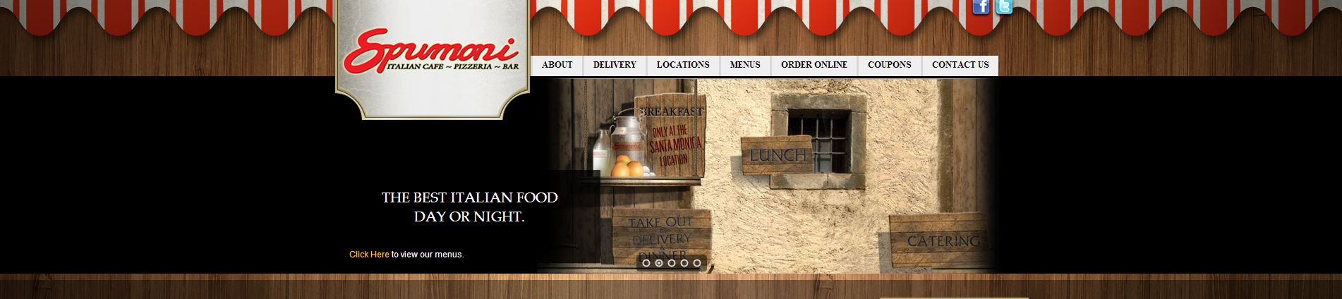 spumoni restaurant website
