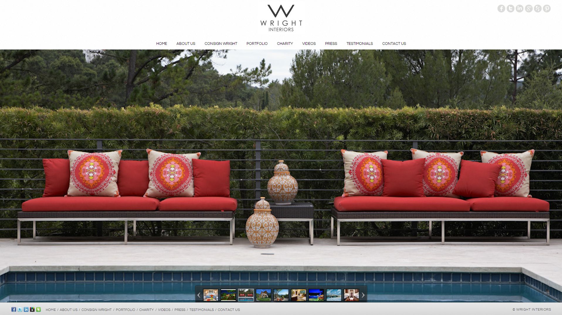 wright interiors website