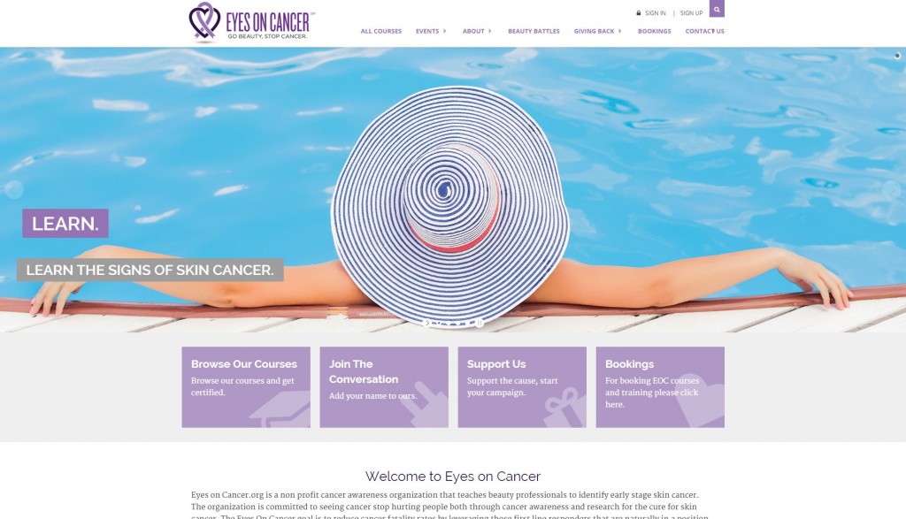 eyes on cancer website