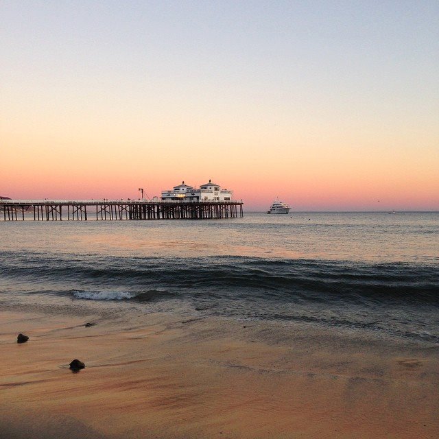 Malibu Pier just a block away.