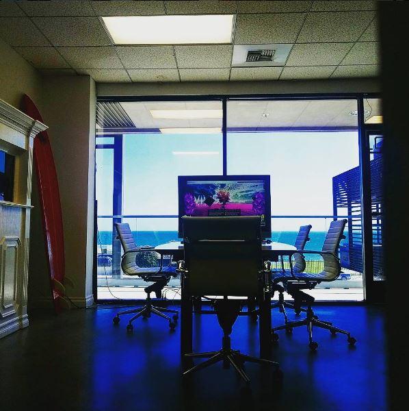 Our work environment is ocean inspired.